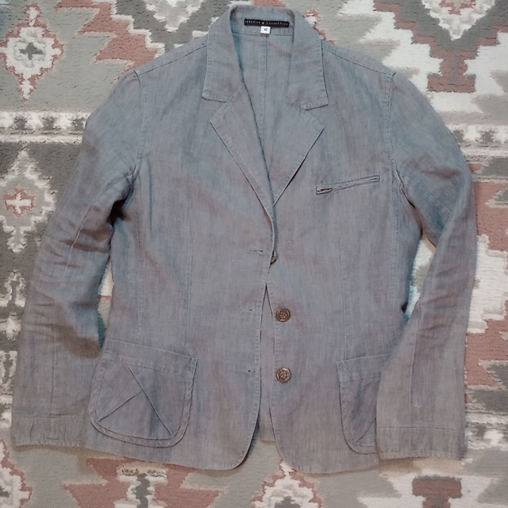 Peruvian Connection linen blazer - 10